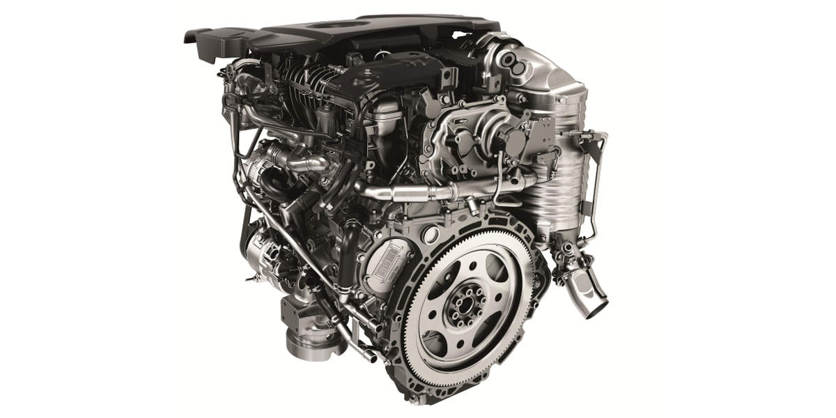 Ingenium Vierzylinder Dieselmotor im Range Rover Sport