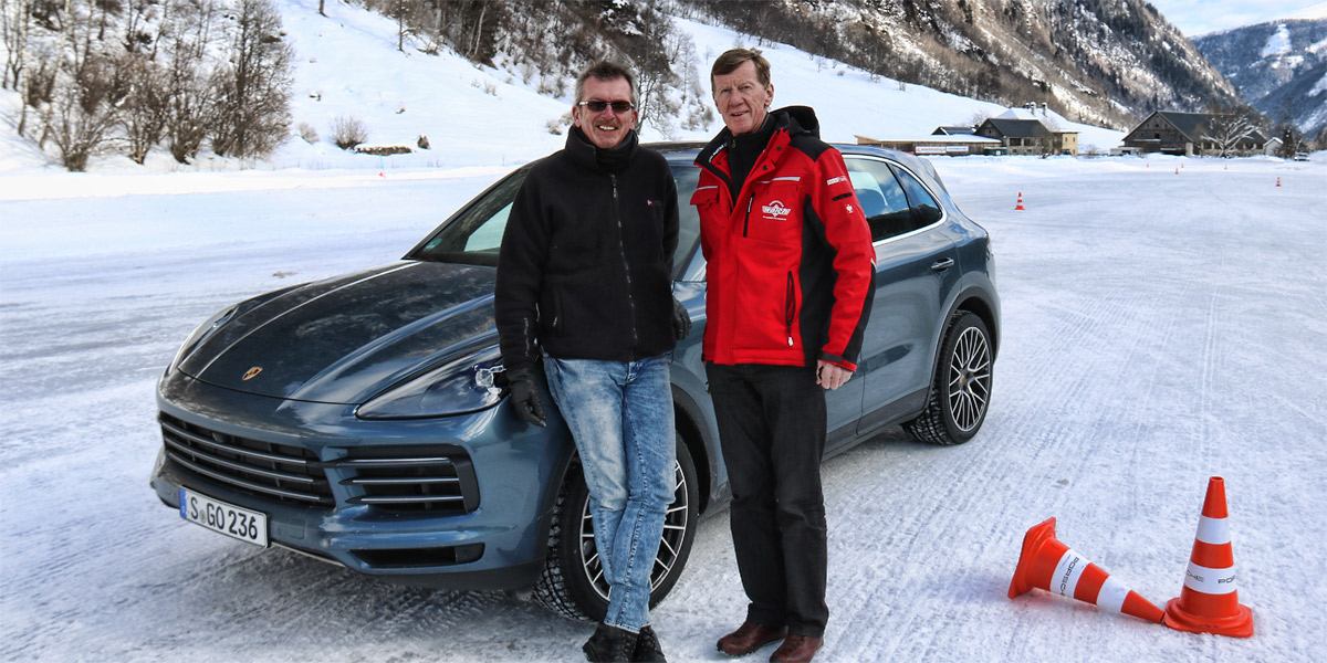 Porsche Winterfahrtraining mit Walter Röhrl