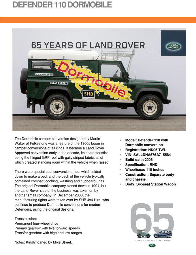 Land Rover Defender: Zum Vergrern klicken!