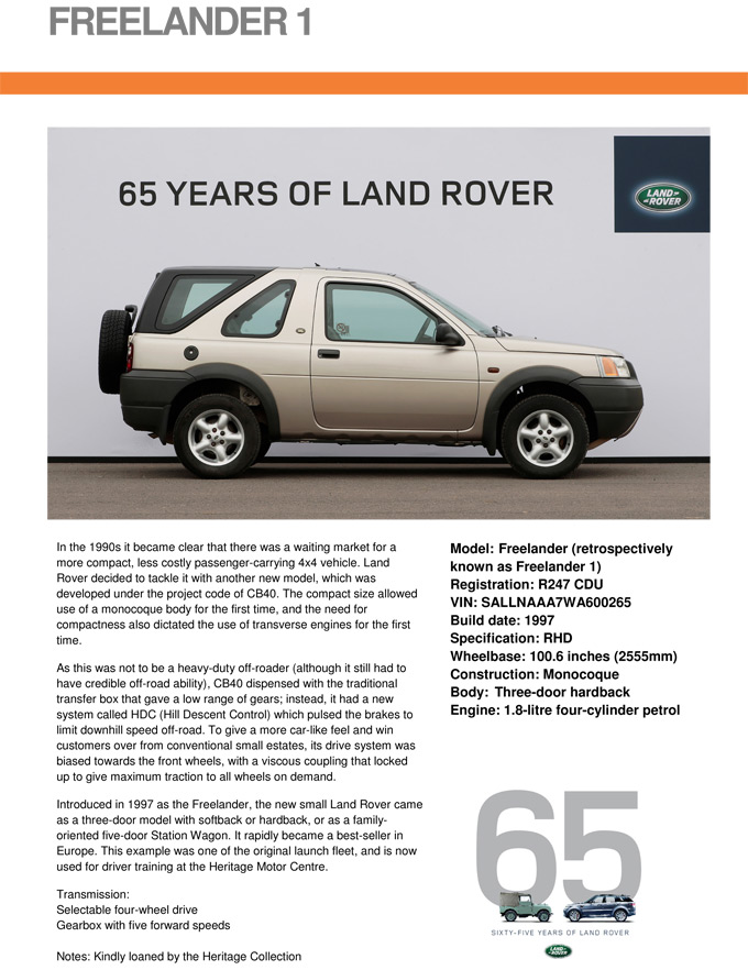 Land Rover Freelander: Zum Vergrern klicken!