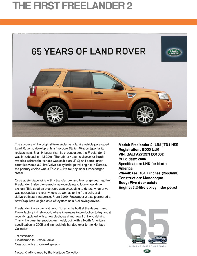 Land Rover Freelander: Zum Vergrern klicken!