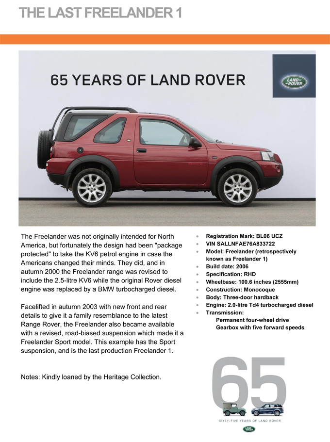 Land Rover Freelander: Zum Vergrößern klicken!
