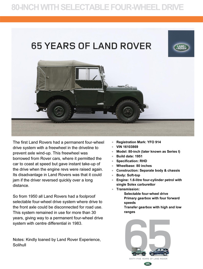 Land Rover Serie 1: Zum Vergrößern klicken!