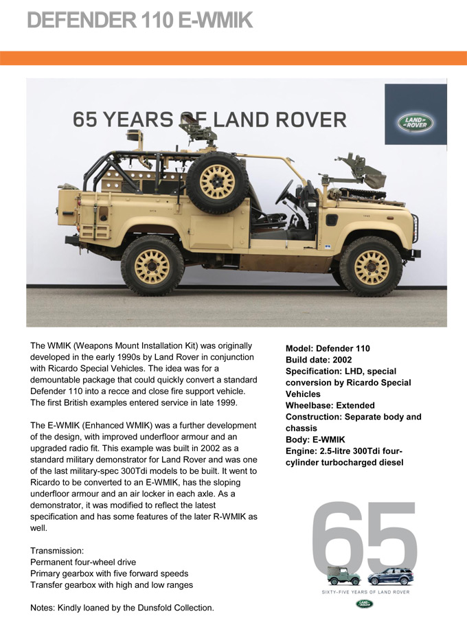 Land Rover Military: Zum Vergrern klicken!