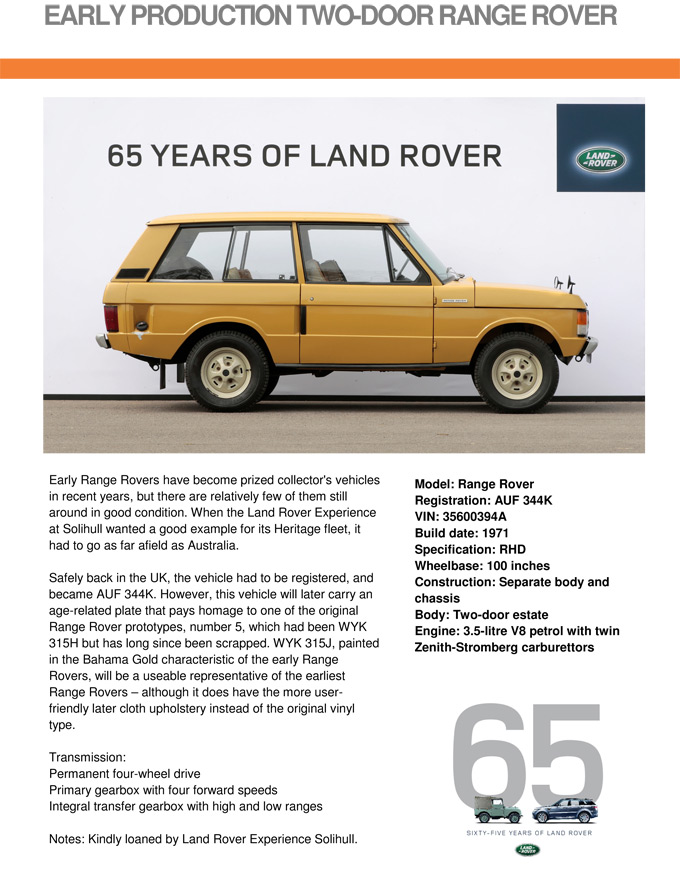 Land Rover Range Rover: Zum Vergrößern klicken!