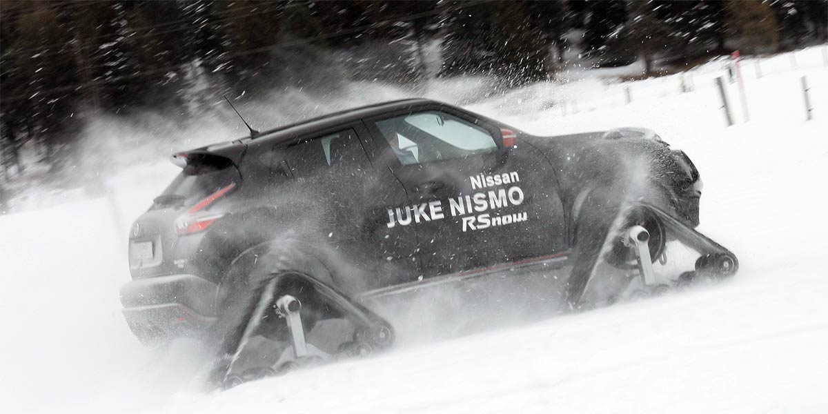 Nissan Juke mit Raupenantrieb