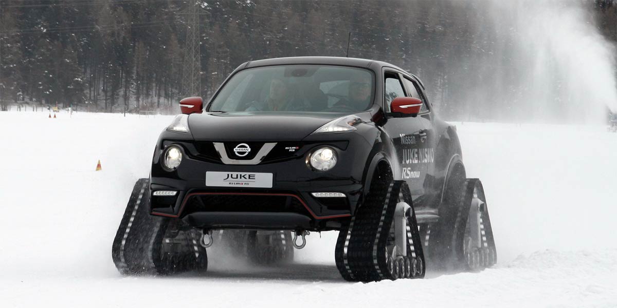 Nissan Juke mit Raupenantrieb