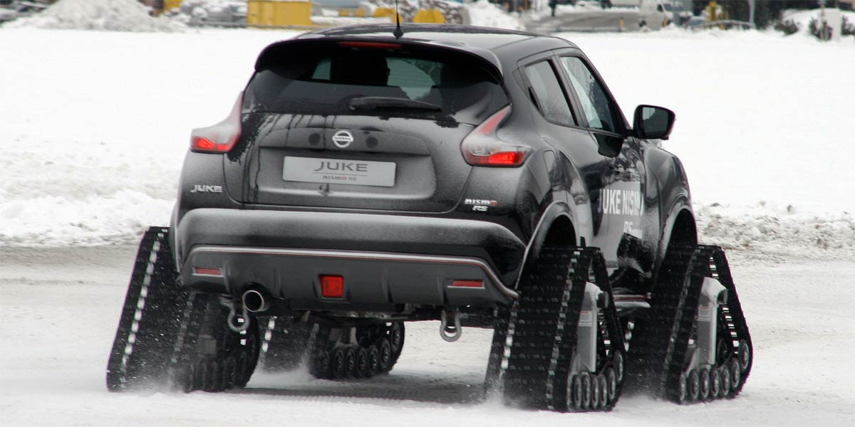 Nissan Juke mit Raupenantrieb